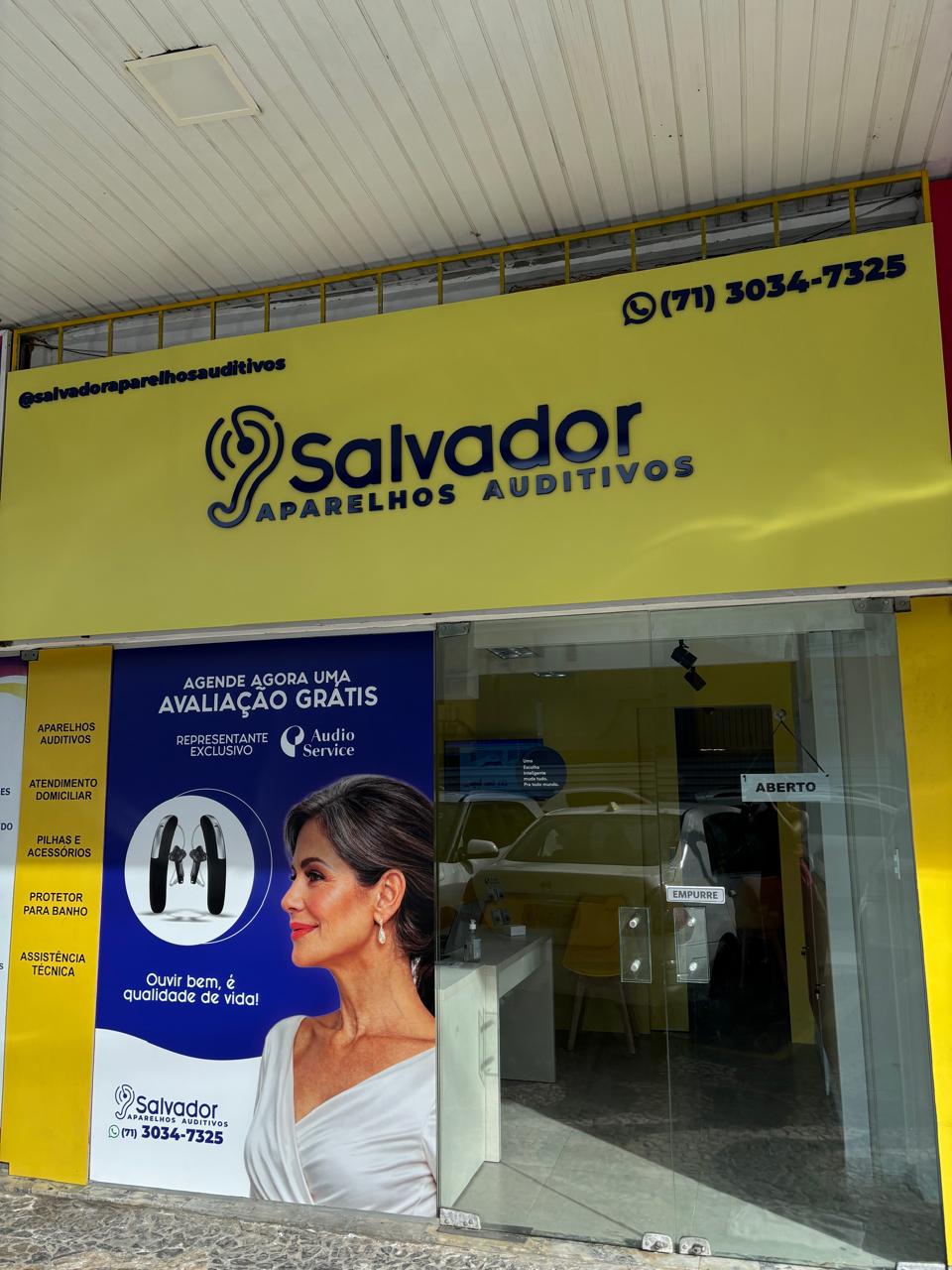 Fachada da loja Salvador Aparelhos Auditivos